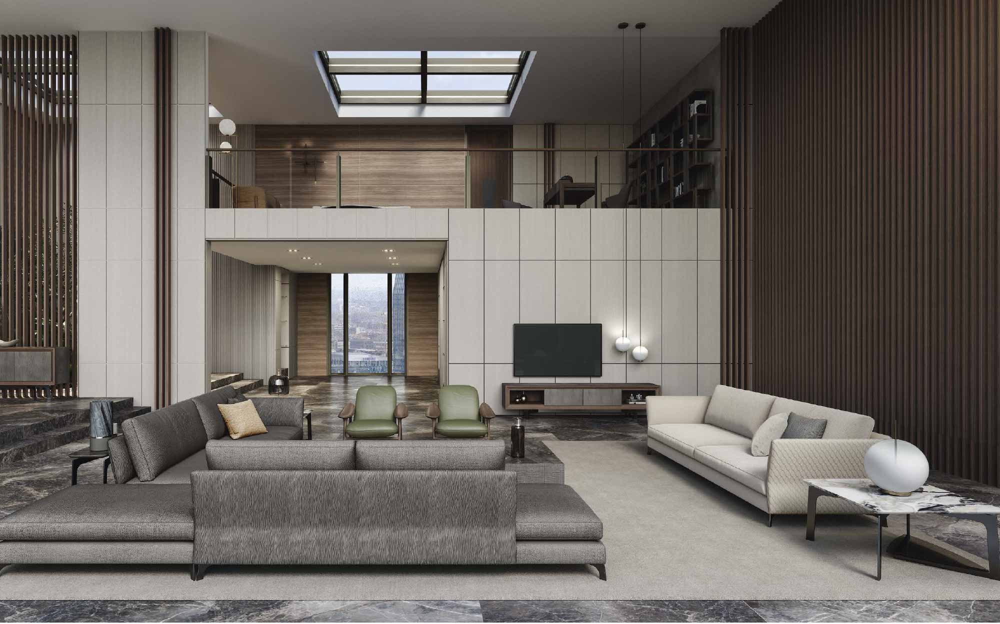 Ceppi Italian luxury living room furniture with elegant contemporary design and refined proportions, available on 101domus