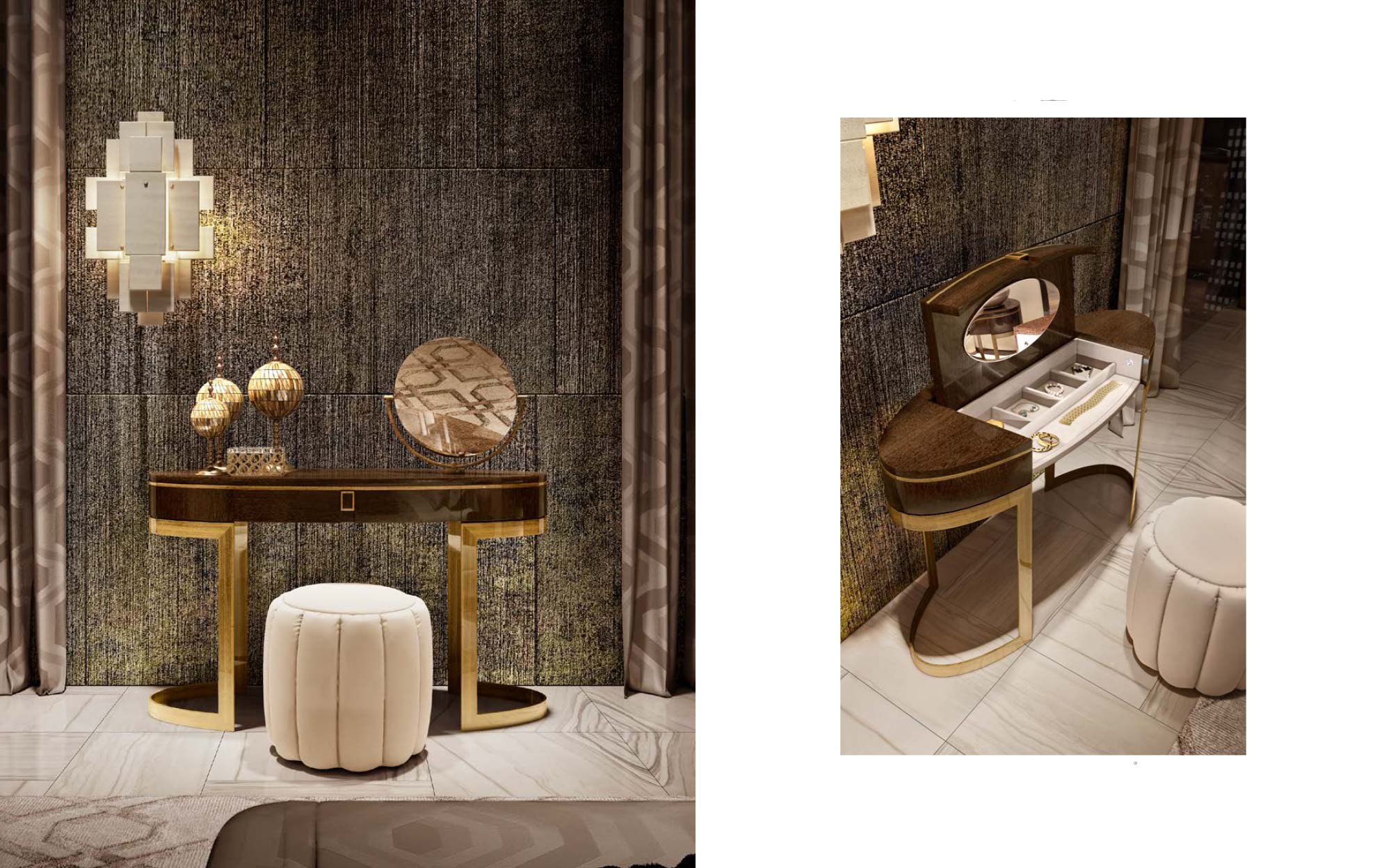 Tavolini con piano in noce e gambe in vetro trasparente | Tonin Casa | 101DOMUS Tavolini di design con piano in legno e base in vetro Tonin Casa