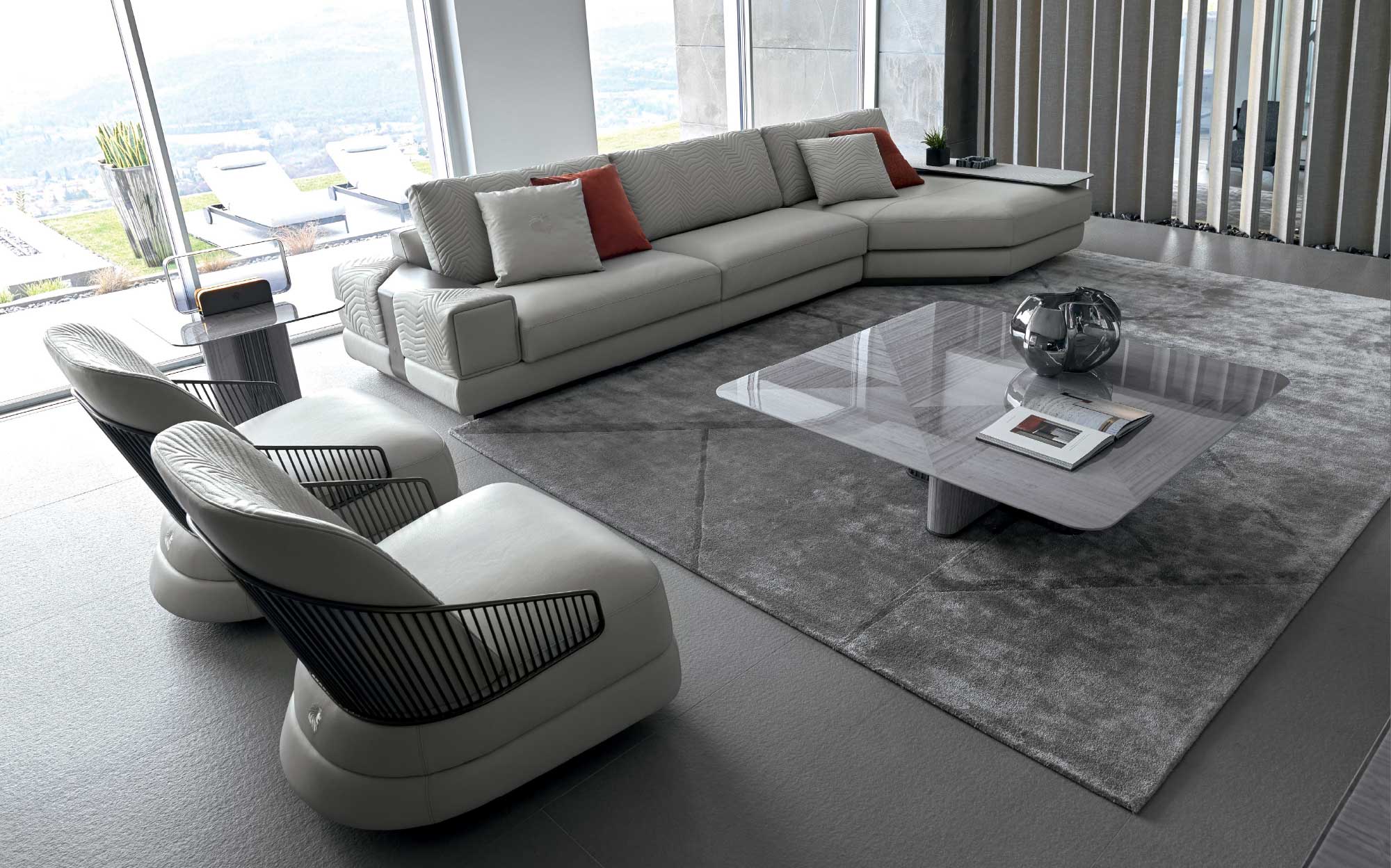 Giorgio Collection – Moonlight collection for sophisticated living spaces | 101DOMUS Designer living room by Giorgio Collection – Moonlight collection with modular sofa and elegant coffee table