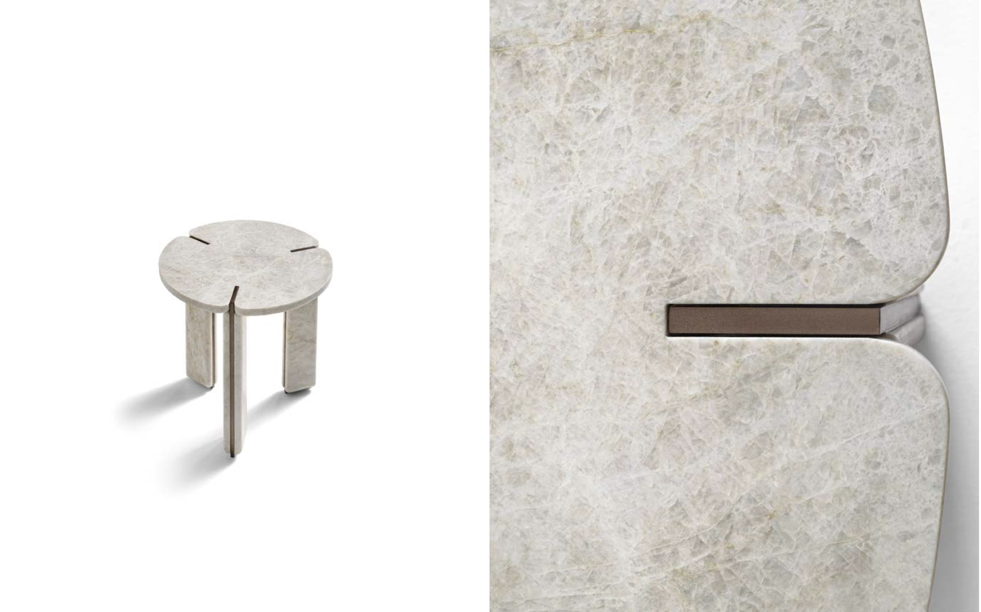 Natural stone detail in IVG Home Collection Materica &ndash; luxury Italian designer furniture materials and craftsmanship | 101Domus
