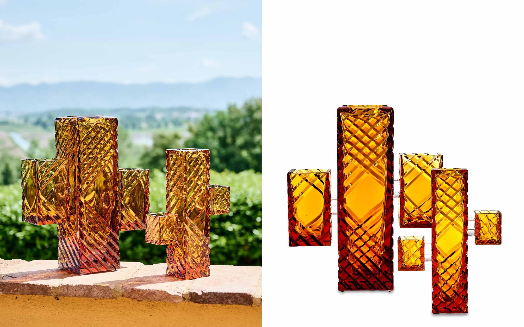Tondo Doni luxury Italian crystal decor by Mario Cioni &ndash; designer crystal object for elegant interiors | 101Domus