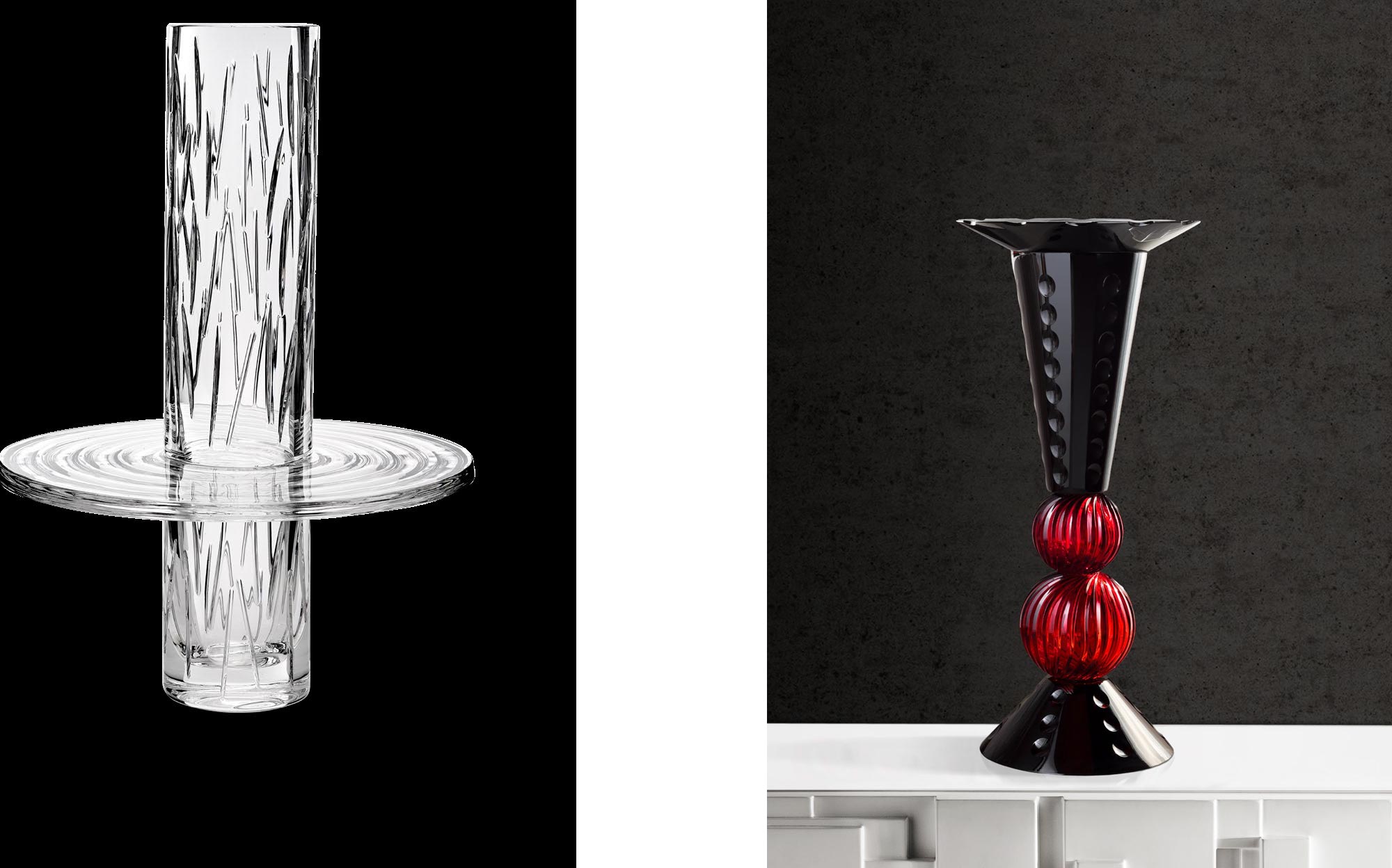 Italian crystal decorative object Tondo Doni by Mario Cioni &ndash; luxury crystal design for sophisticated interiors | 101Domus