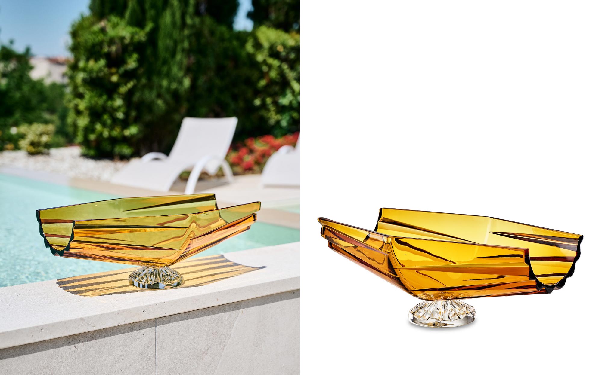Tondo Doni designer crystal decor by Mario Cioni &ndash; elegant Italian crystal object for luxury interiors | 101Domus