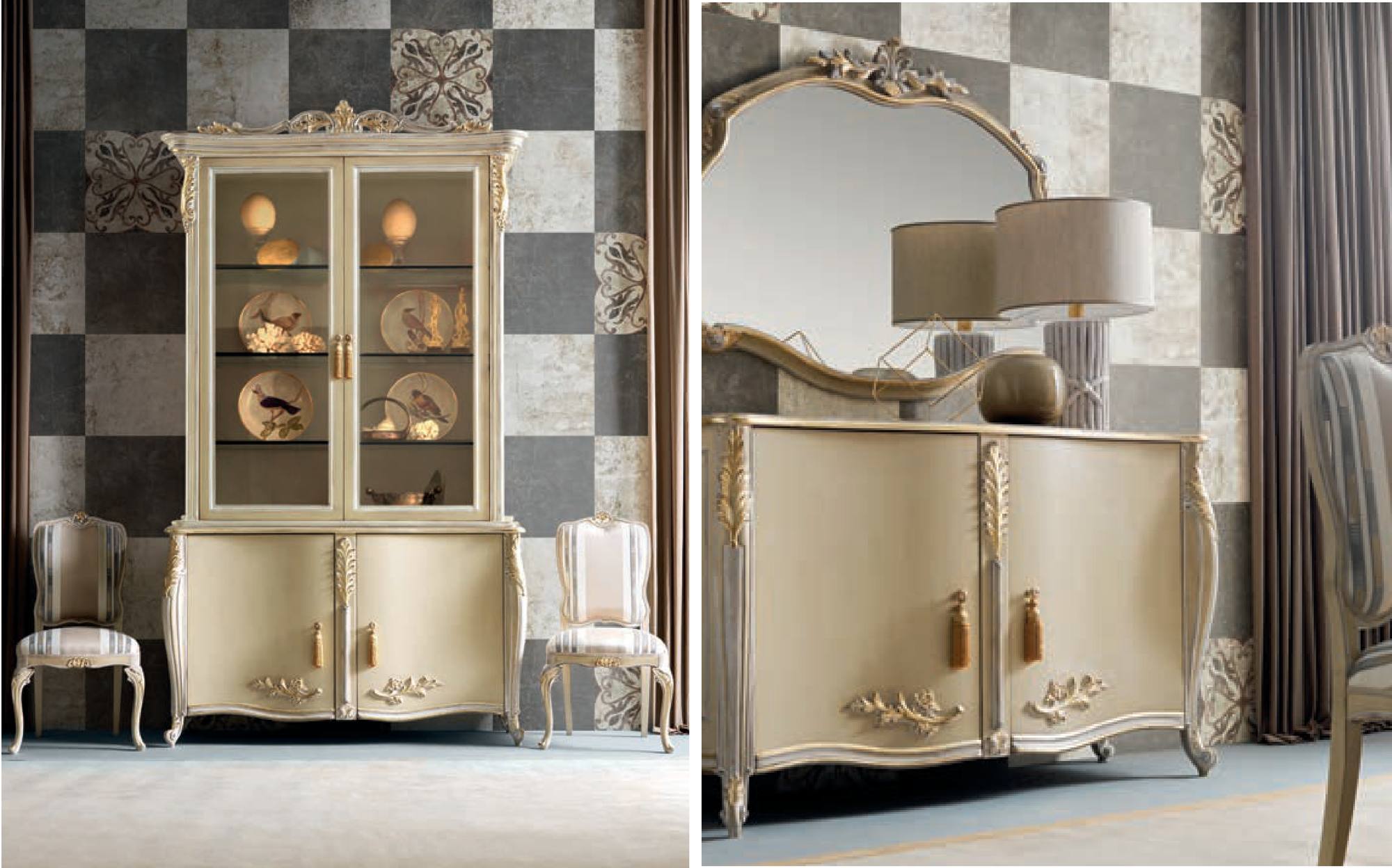 Luxury display cabinet by Silvano Grifoni | 101domus Luxury display cabinet and sideboard by Silvano Grifoni for elegant Italian living and dining interiors