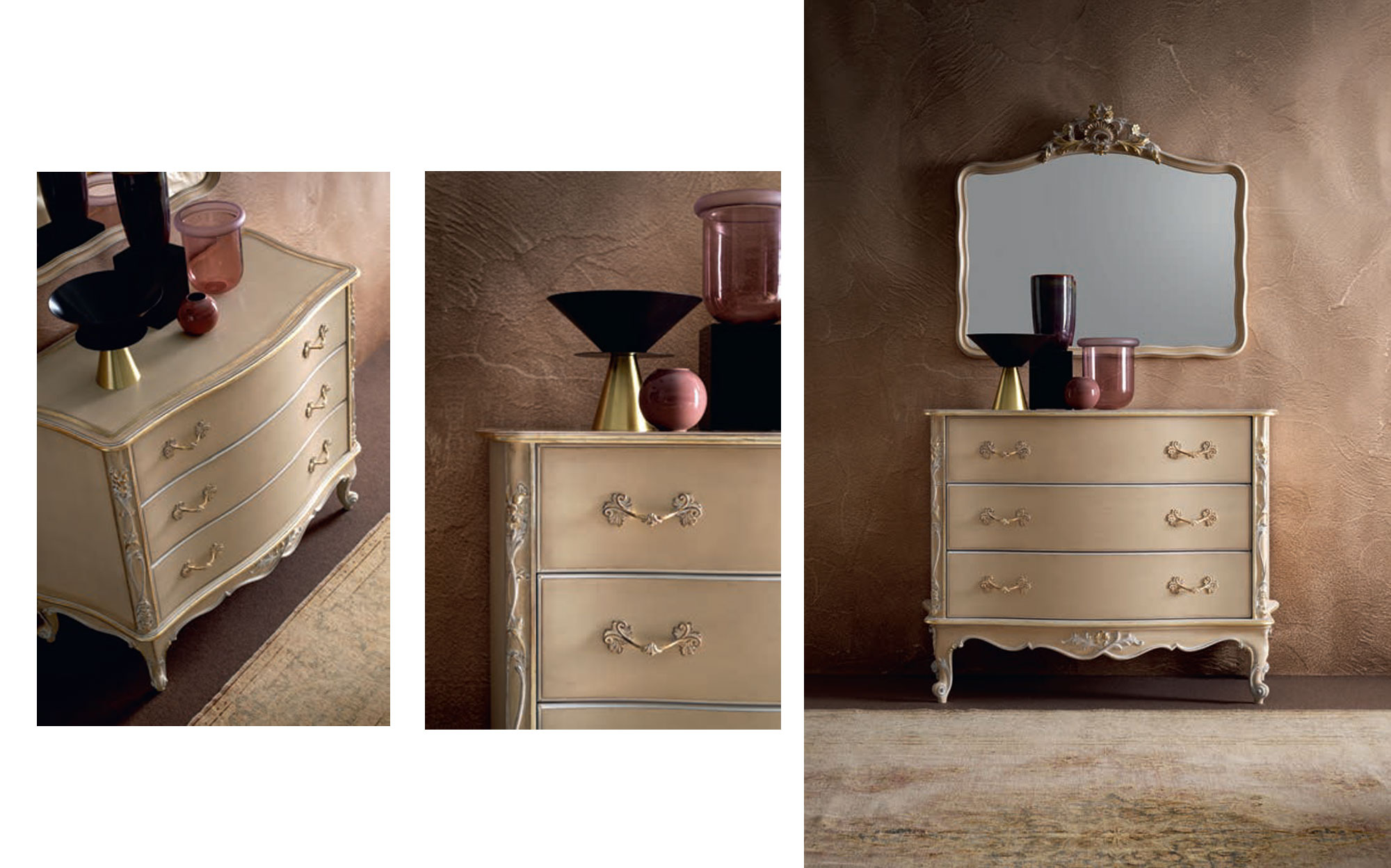Luxury bedside furniture by Silvano Grifoni Night Collection | 101domus Luxury bedside table and dresser by Silvano Grifoni for timeless bedroom interiors