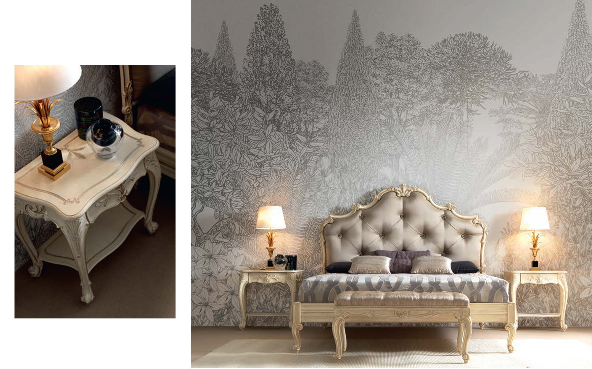 Luxury bedside table by Silvano Grifoni Night Collection | 101domus Luxury classic bedside table by Silvano Grifoni with handcrafted Italian details