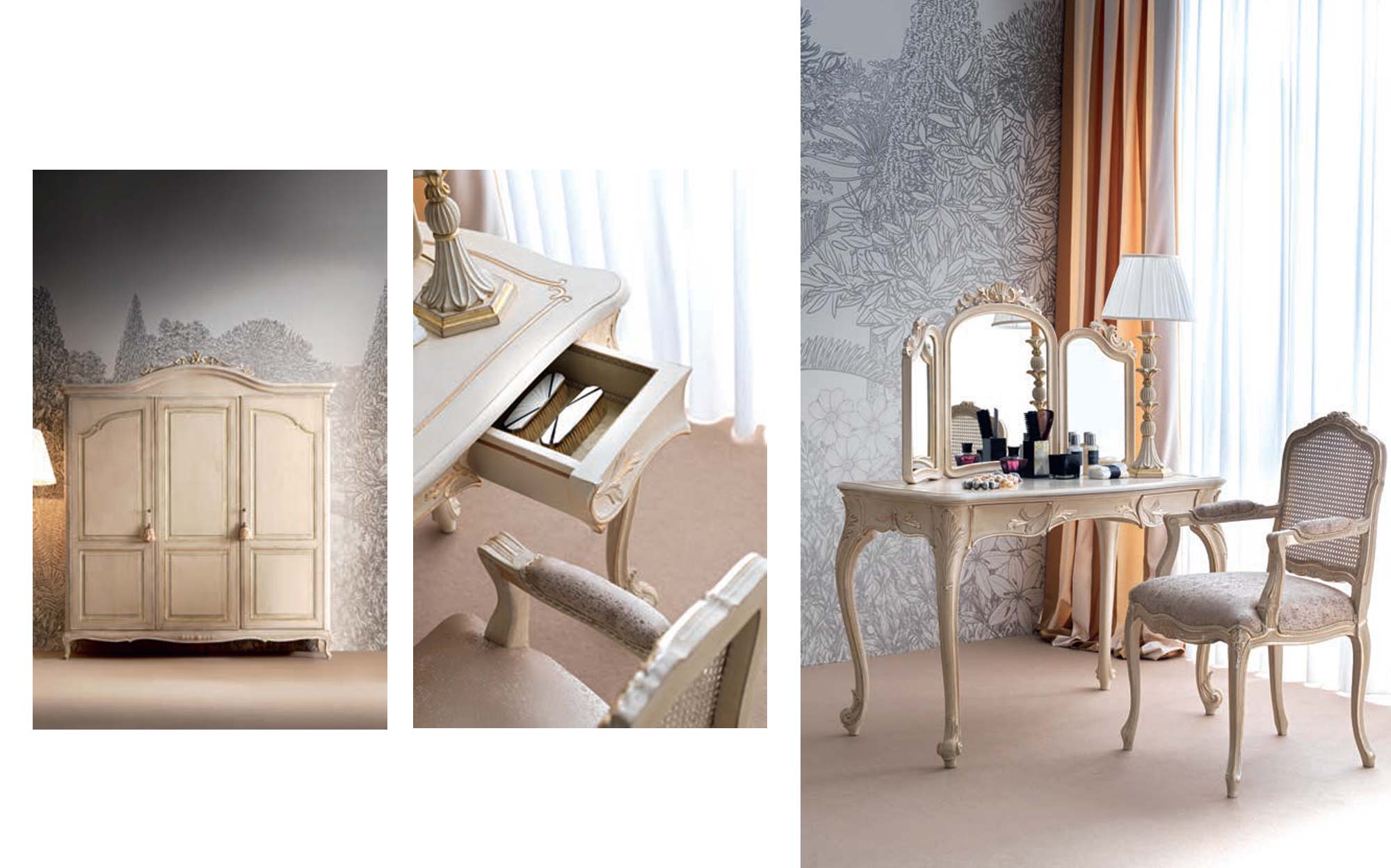 Luxury writing desk by Silvano Grifoni | 101domus Luxury writing desk by Silvano Grifoni for elegant classic bedroom interiors