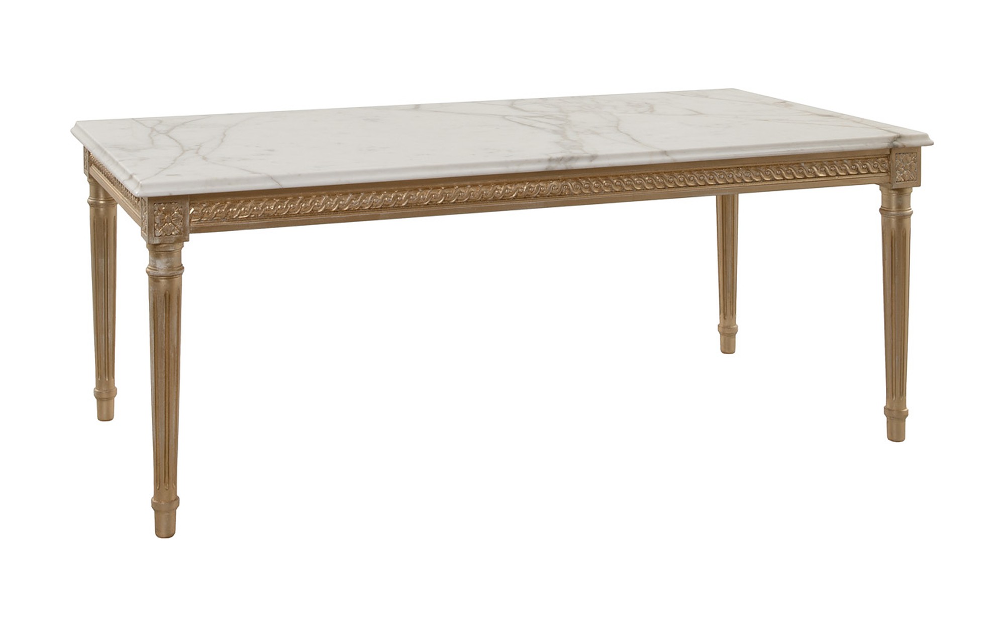 Bellotti Ezio Essential Classic dining table with marble top Bellotti Ezio Essential Classic dining table with marble top – classic Italian luxury furniture in Louis XVI style