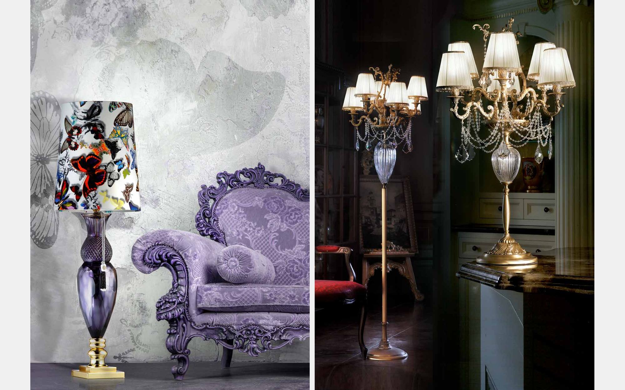 Il Paralume Marina Classic Lighting настольная лампа с узорным абажуром и классические торшеры &ndash; классическое итальянское освещение люкс