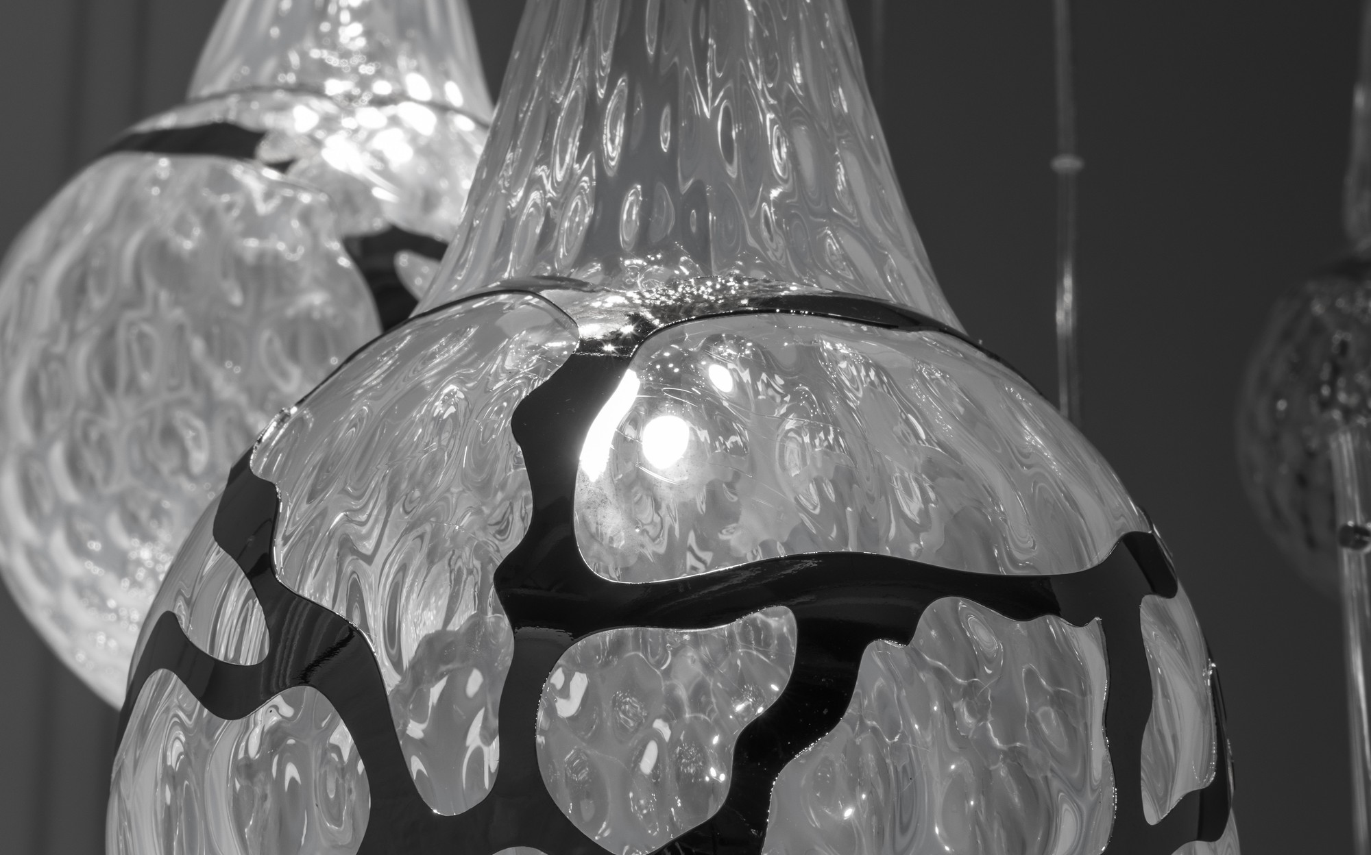 Patrizia Volpato Light to Uniqueness Gocce di Luna blown glass drops &ndash; Italian luxury glass lighting