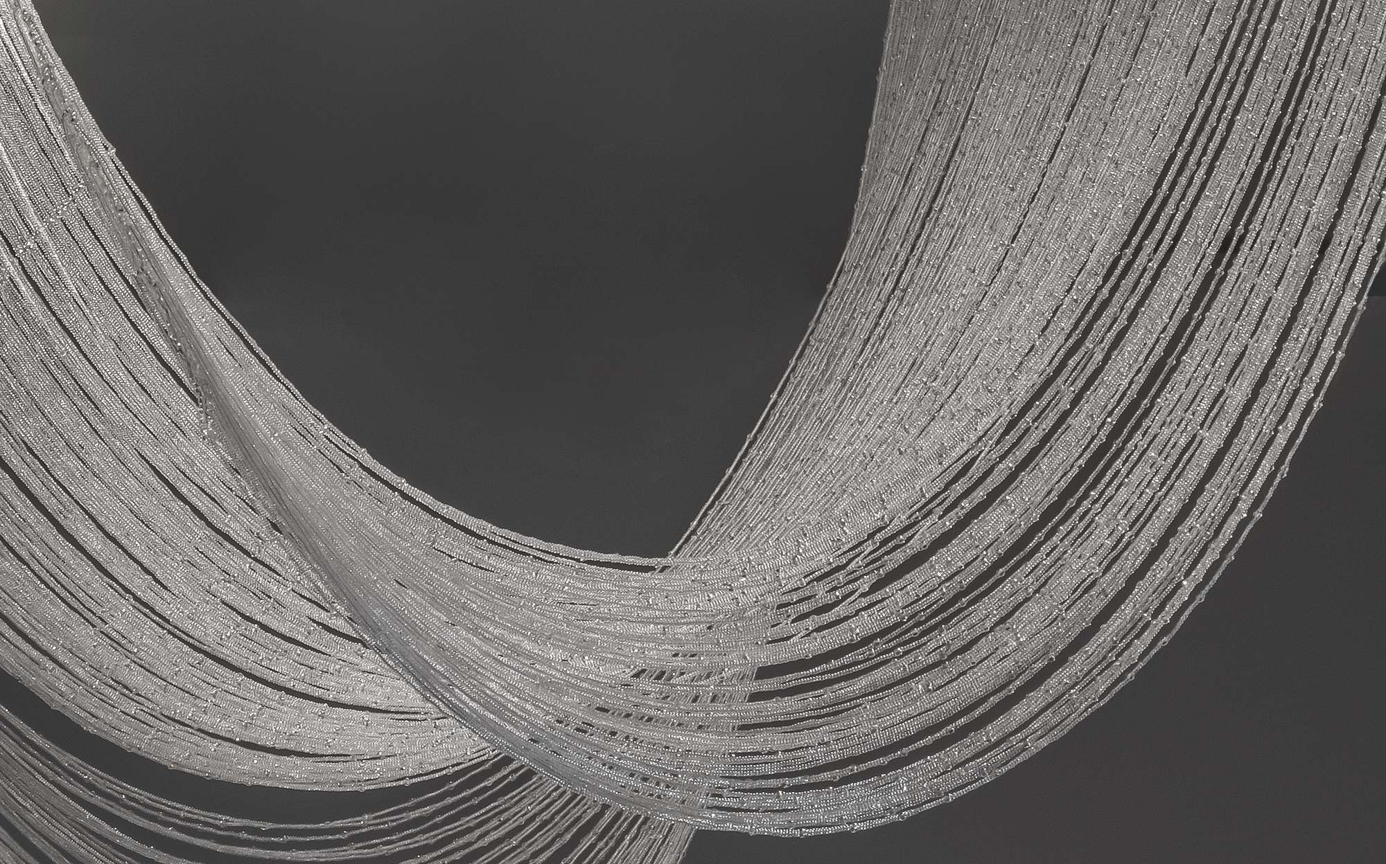 Patrizia Volpato Light to Uniqueness Aphrodite glass chain installation &ndash; Italian luxury glass lighting