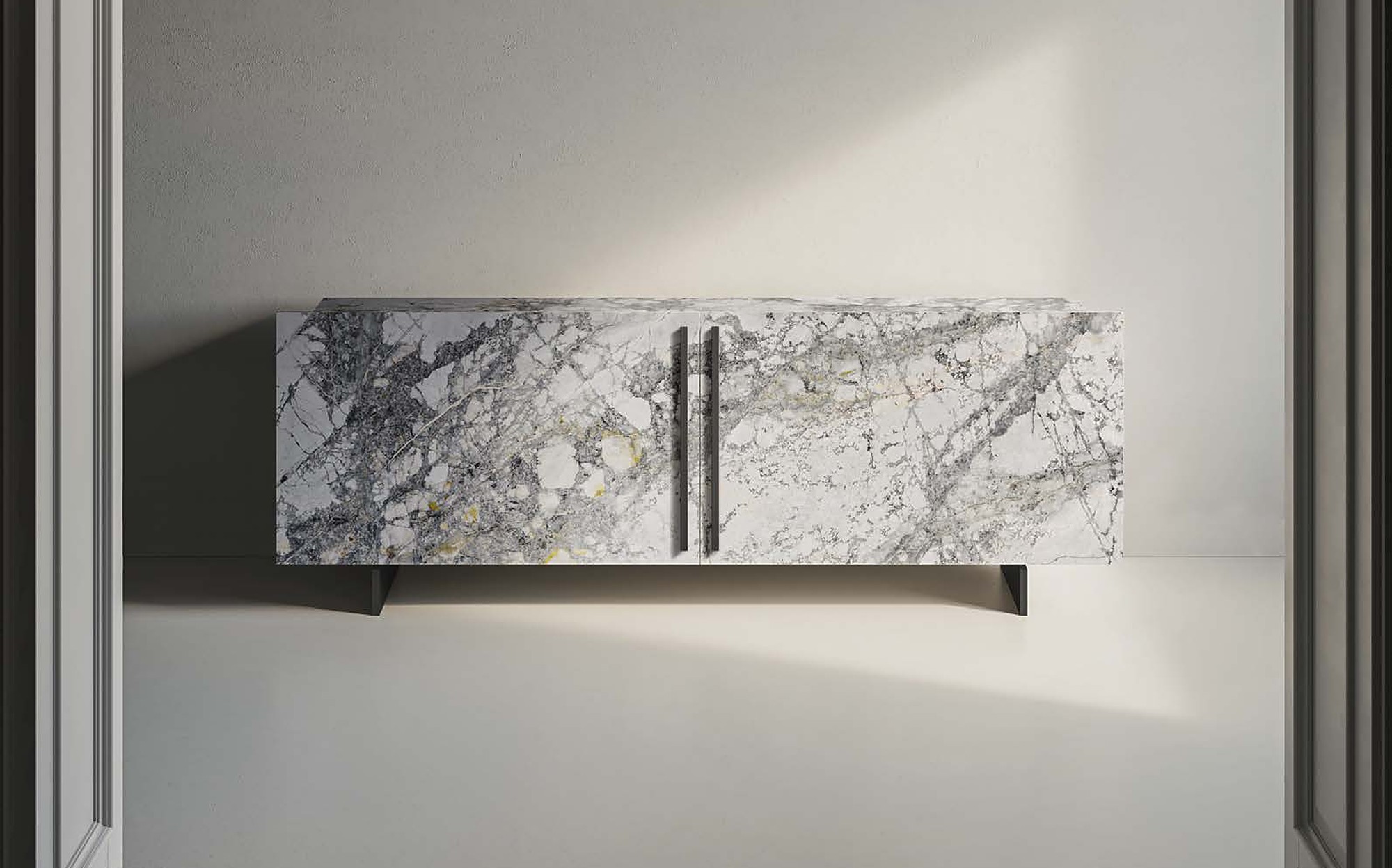 Profilo9 Collection 2026 Bluebell marble sideboard Profilo9 Collection 2026 Bluebell marble sideboard – Italian luxury furniture in marble and metal