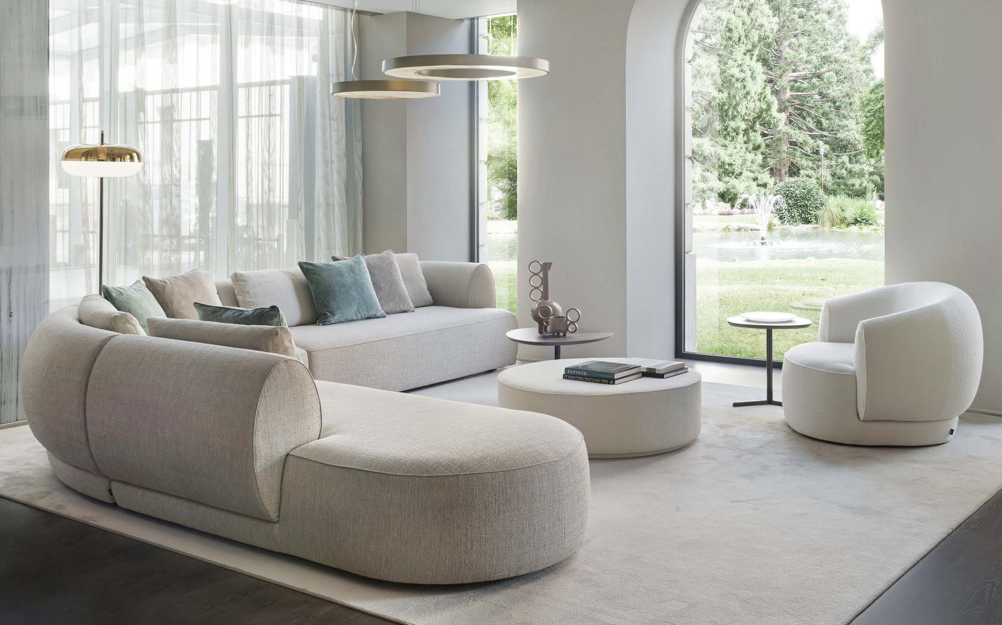 Sicis Botero modular sofa with chaise and armchair Sicis Botero modular sofa with chaise and armchair – Italian luxury modular sofa