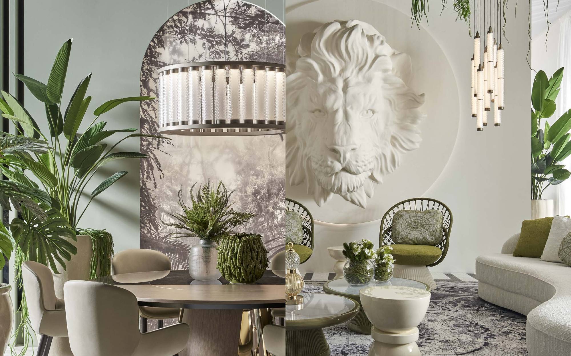 Sicis Lighting drum chandelier and pendant lamps in dining room Sicis Lighting drum chandelier and pendant lamps in dining room – Italian luxury lighting