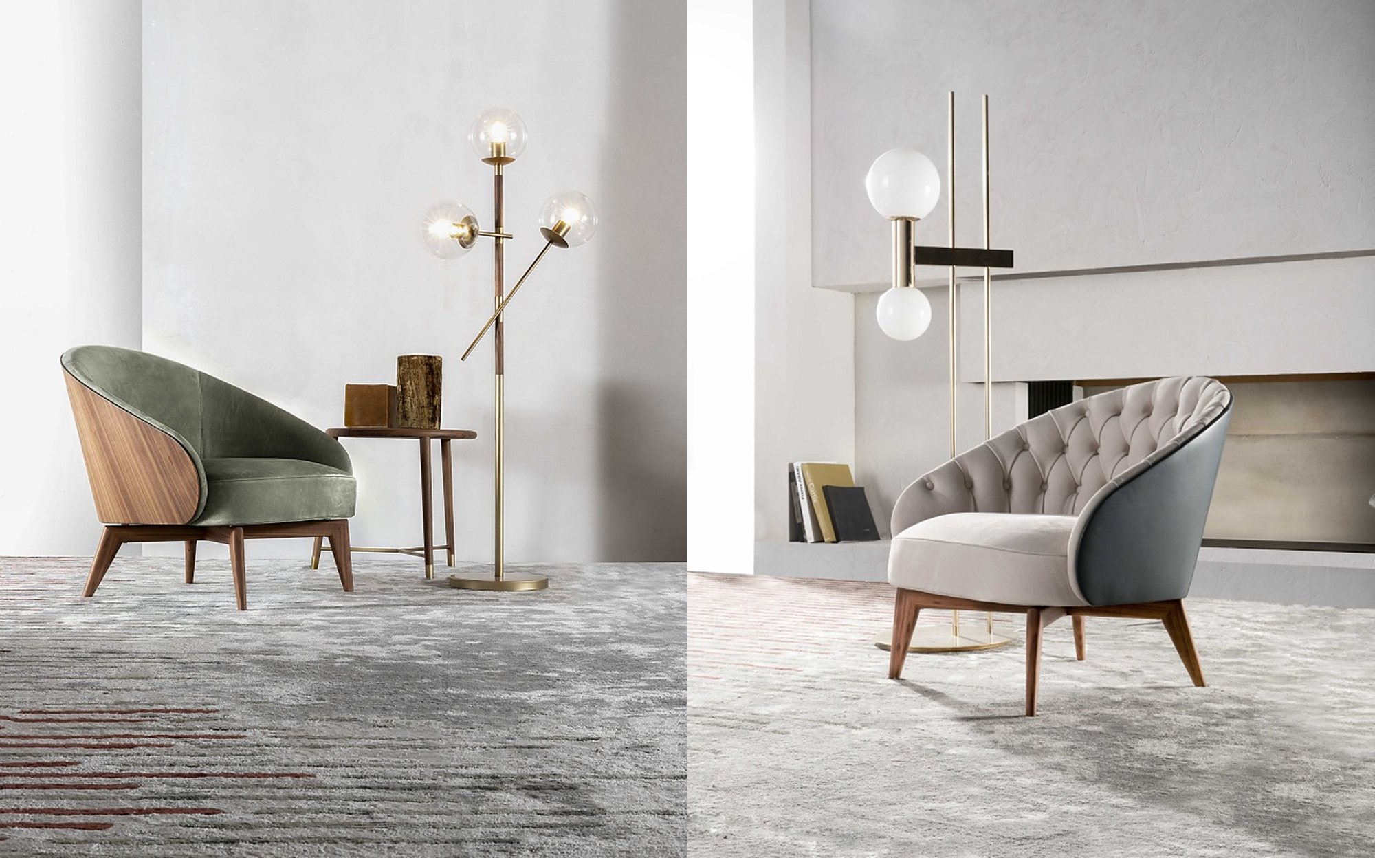Ulivi Salotti Vanity Sarah Wood and Sarah Capitonne armchairs Ulivi Salotti Vanity Sarah Wood and Sarah Capitonne armchairs – Italian luxury furniture