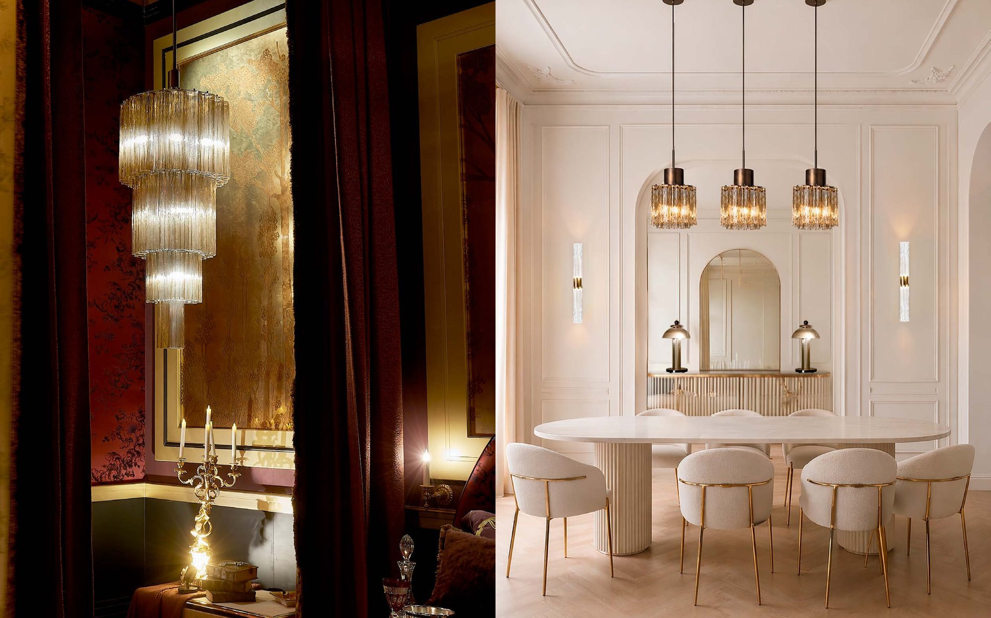 Villari Newness 2026 crystal chandeliers in dining rooms Villari Newness 2026 crystal chandeliers in dining rooms – Italian luxury porcelain