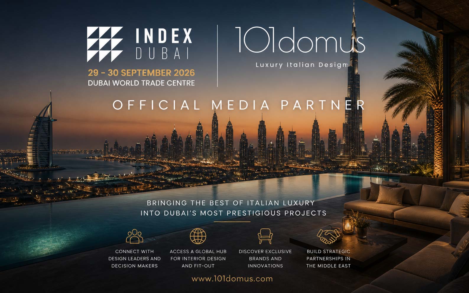 101domus Expands Its Presence in the Middle East with INDEX Dubai Partnership