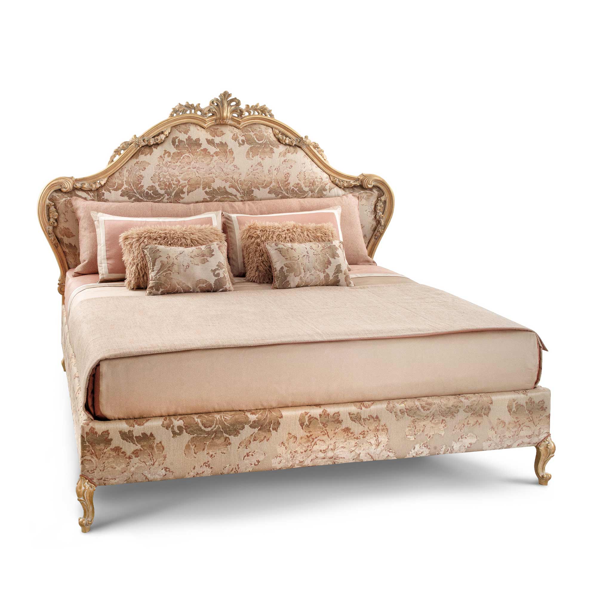 Bellotti Ezio кровать с резным деревянным изголовьем Oro Chic