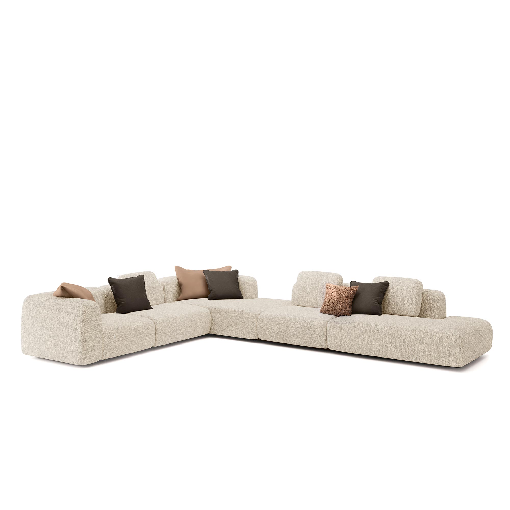 Bizzotto Italia Kumo Modular Sofa, sculptural luxury Italian sofa