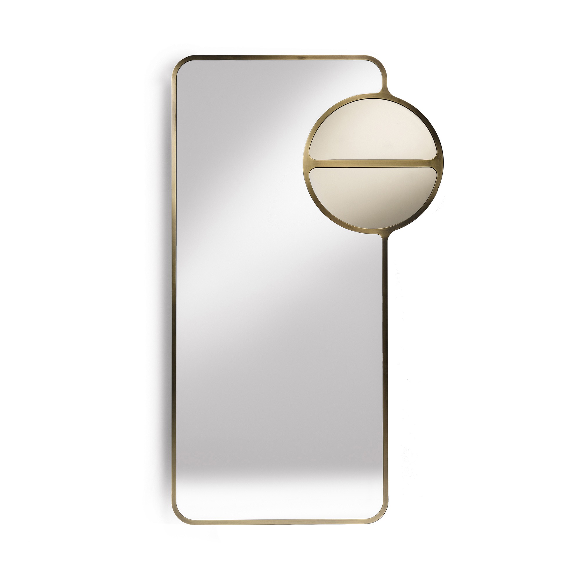 Black Tie Mou mirror, Art Deco design detail