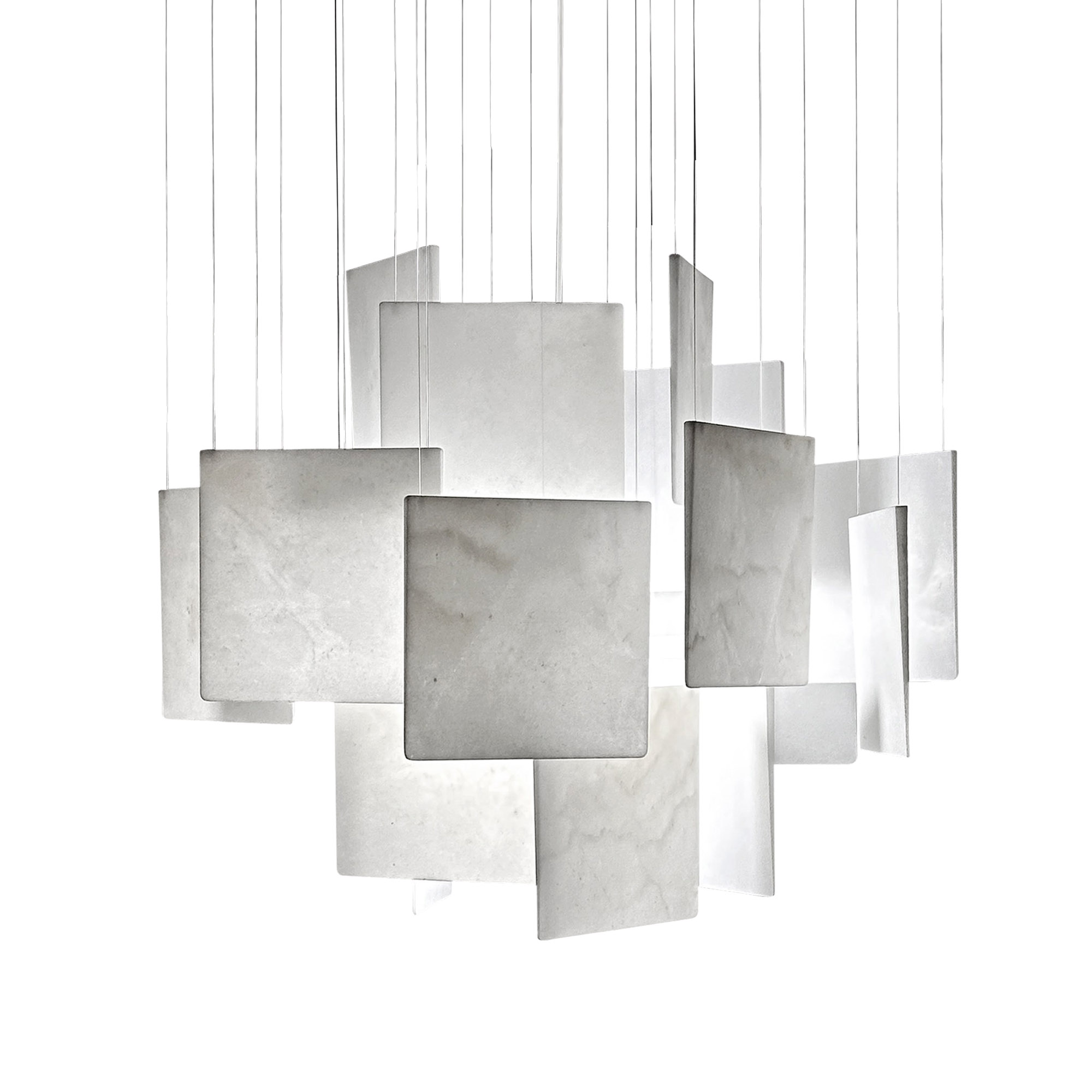 Ingo marble pendant lamp, Italian luxury marble furniture and lighting by Bufalini