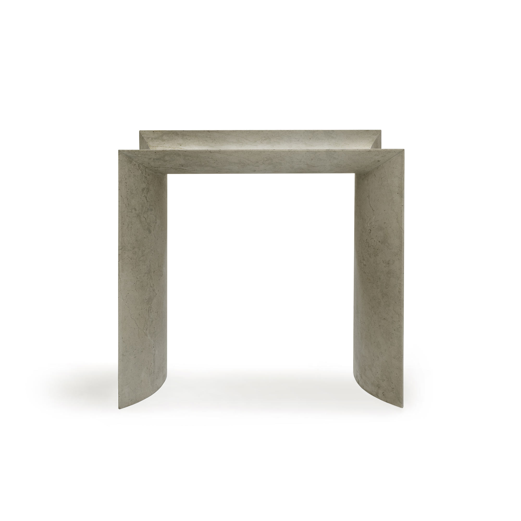 Trilite marble washbasin, Italian luxury marble furniture by Bufalini for high-end bathrooms