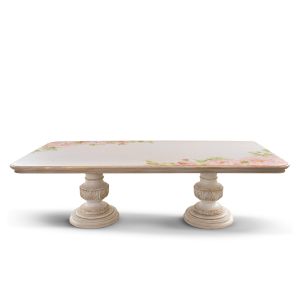 Dining table with 2 bases