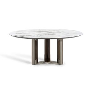 Luxor Round Table with Marble Top