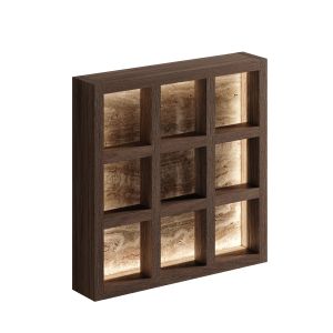 TECTON Wall Lamp in Oak and Travertine