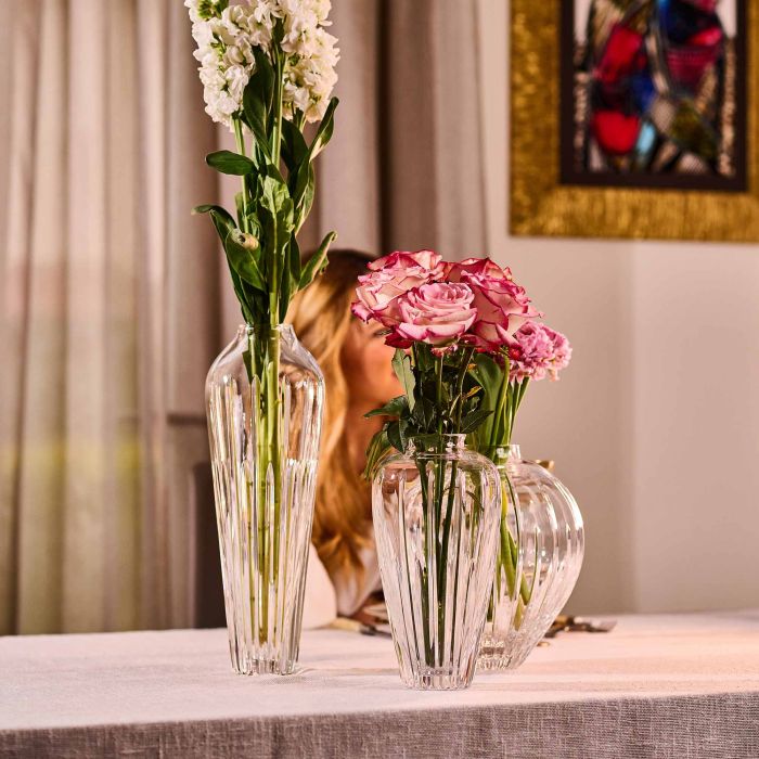 Mario Cioni Phytos transparent crystal vase | 101domus Mario Cioni Phytos transparent crystal vase | 101domus