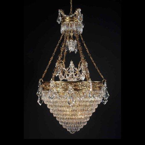Roma 10-Light Chandelier with Crystals