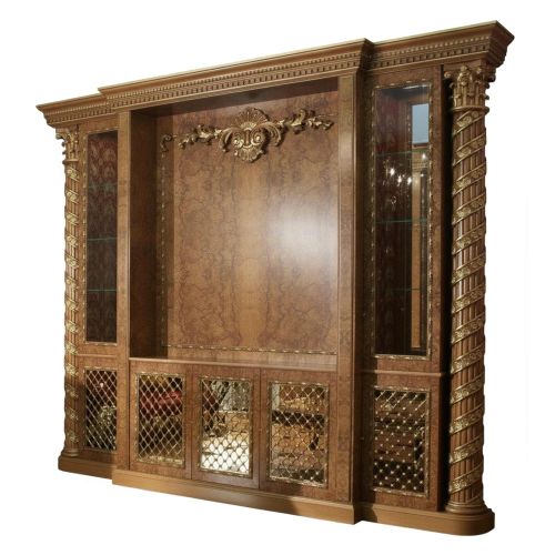 Mirrored TV Bookcase
