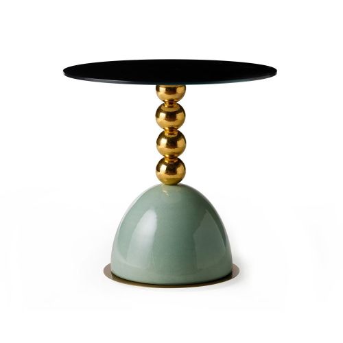 Pins Round Side Table with Spheres