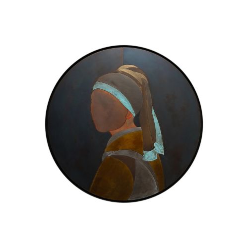 RIFLESSO INFINITO Round Metal Wall Art