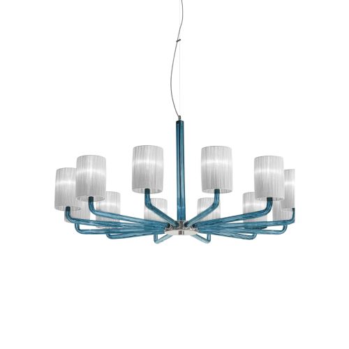 Can Can Chandelier 12 Lights Denim
