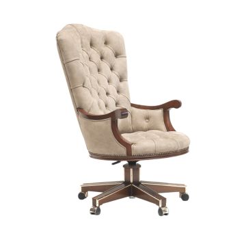 Annibale Colombo Capitonne Swivel Office Armchair