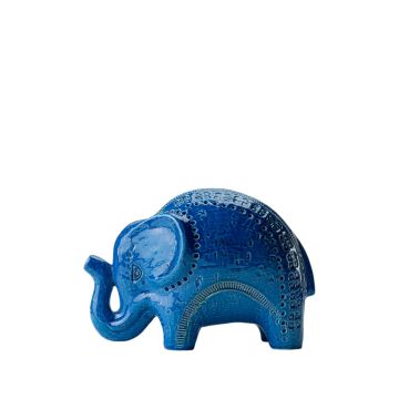 Bitossi Ceramiche RIMINI BLU Elephant Figurine