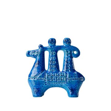 Bitossi Ceramiche RIMINI BLU Horse Rider Figurine