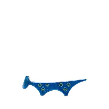 Bitossi Ceramiche RIMINI BLU Triangular Face Cat Figurine