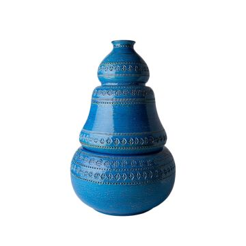 Bitossi Ceramiche RIMINI BLU Two-Piece Vase