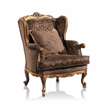 Gold Leaf Bergere Armchair