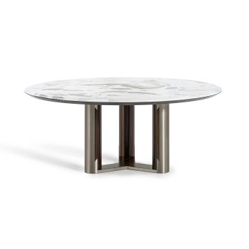 Giorgio Collection Luxor Round Table with Marble Top