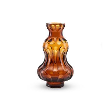 Mario Cioni Vase Love dark amber