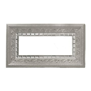 Modenese Rectangular Silver Leaf Mirror