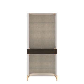 Morello Gianpaolo Cabinet Flare Glass Door Cabinet 2+2