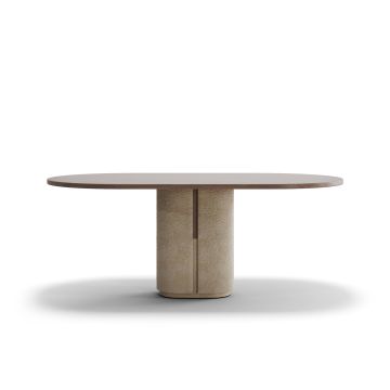 Pimar Table Monolithus Beige Stone Wood