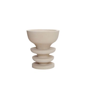 Pimar Vase Ondulation Beige Stone