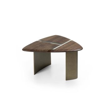 Riva1920 Delta Coffee Table in Walnut and Resin