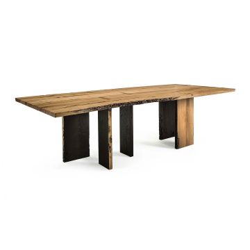 Riva1920 Fire Table in Briccola Wood