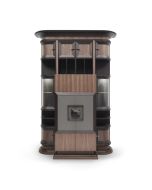 Annibale Colombo Modular Bookcase New Quadro with Bar Cabinet